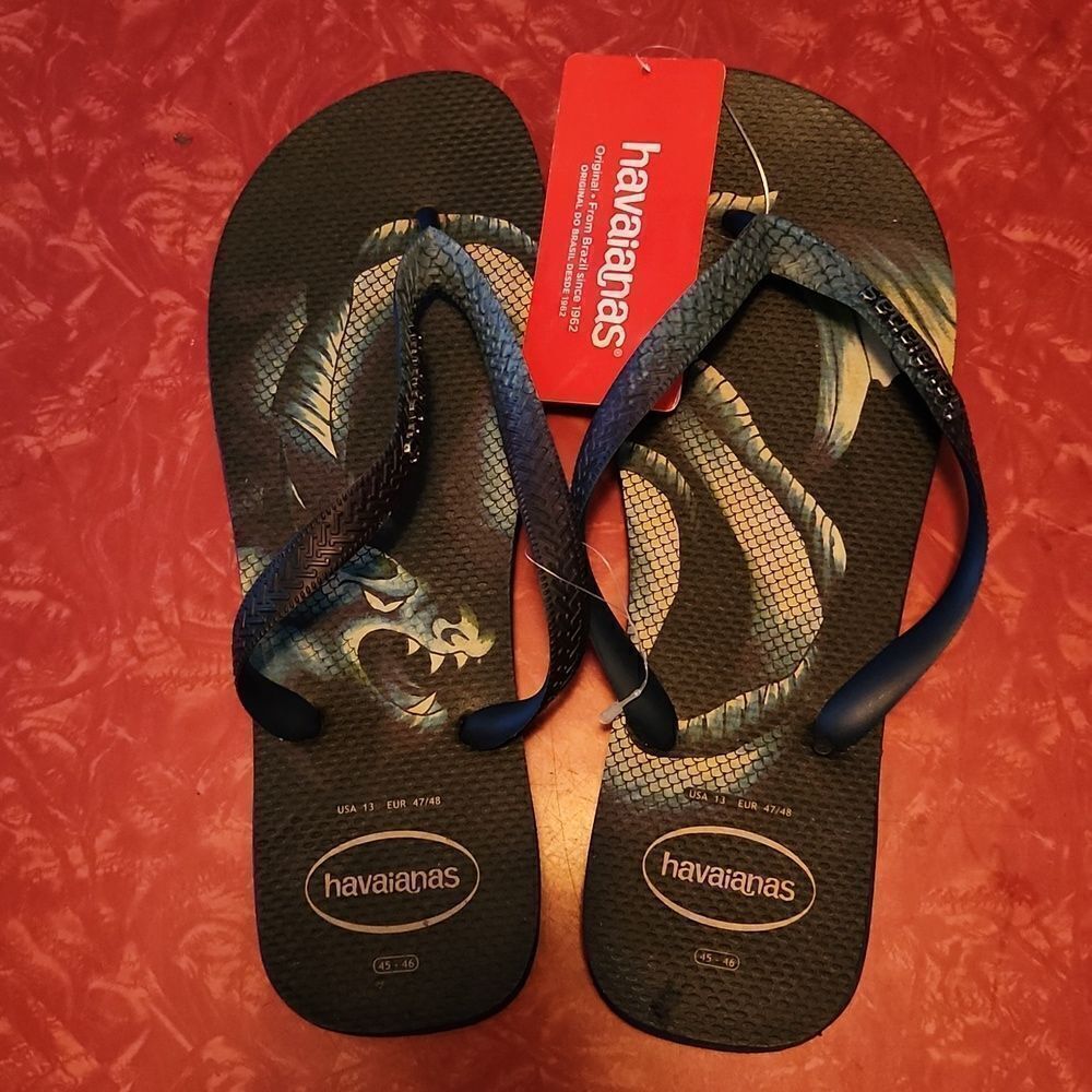 Havaianas Dragon Flip Flops Slippahs 13. NWT
